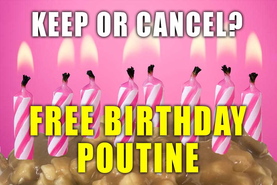 poll - free birthday poutine