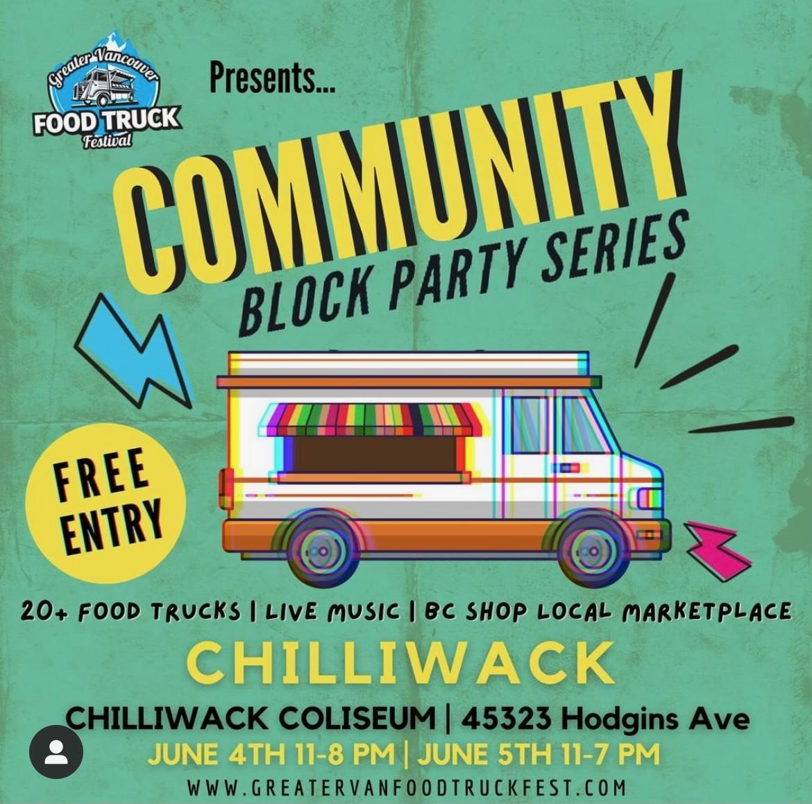 community block party chilliwack - food truck festival